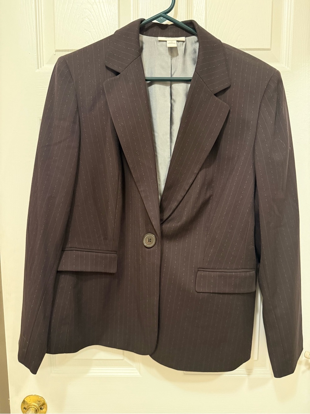 dressbarn Brown Pinstripe Women's Blazer and pants